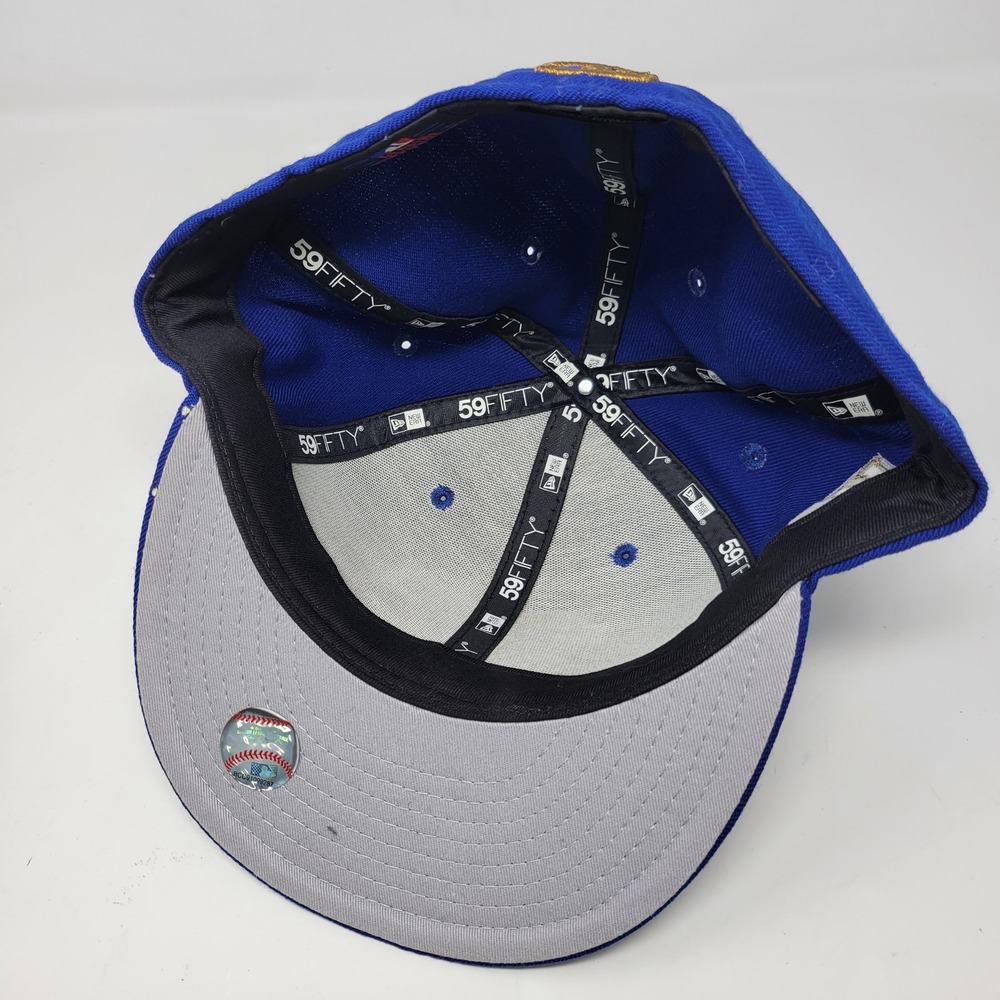 New Era 59FIFTY Kansas City Royals MLB Fitted Hat 7 3/4 Blue Eagle Shield Wool - Picture 5 of 7